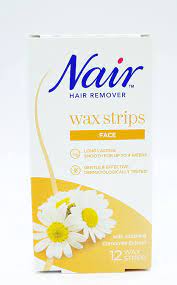Nair Facial Wax Strips, Pack of 12
